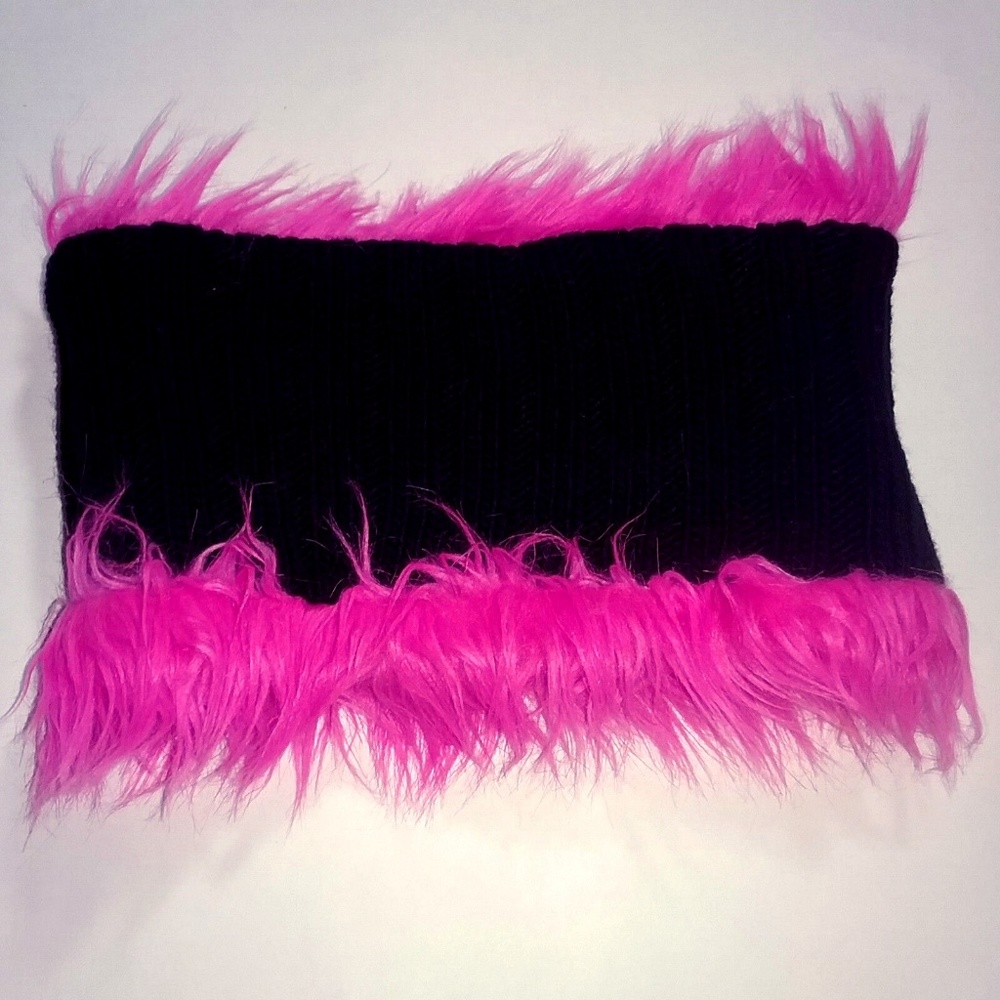 Reversible Scarf Pink & Black